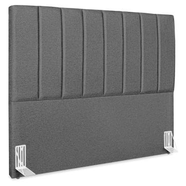 Imagem de Cabeceira Queen 160 Cm Com Frame Dalia Linho Preto Artte Preto