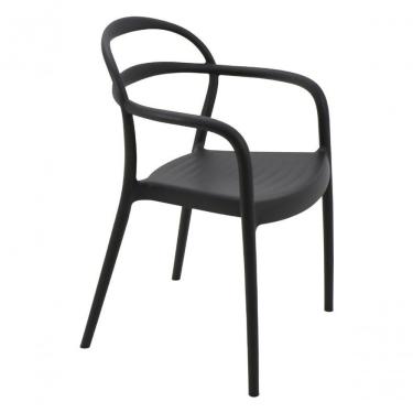 Imagem de Cadeira Tramontina Sissi Eco Com Braços Preto