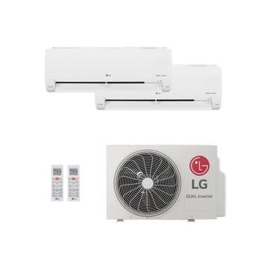 Imagem de Ar-Condicionado Bi-Split HW LG Dual Inverter Voice 16.000 BTUs (1x Evap HW 9.000 + 1x Evap HW 12.000) R-32 Só Frio 220V