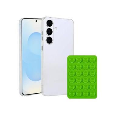 Imagem de Kit Capa Crystal Slim para Samsung Galaxy S25 FE +  Ventosa - Verde - Gshield