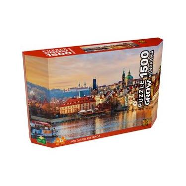 Imagem de Quebra-cabeça 1500 peças Panorama Pôr do sol em Praga