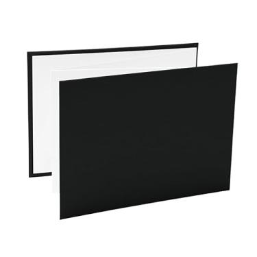 Imagem de Álbum de fotos Ical, encadernação sanfona autocolante, folhas de papel especial branco, para 6 fotos 10x15cm horizontal - linha Sanfonado - modelo preto - 771