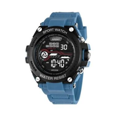 Imagem de Relógio Esportivo Digital Multifuncional À Prova D'Água Para Homens YI