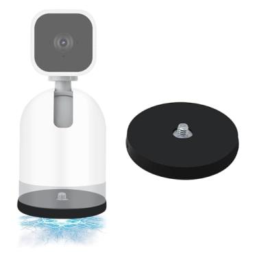 Imagem de OYOCAM Suporte de câmera compatível com câmera interna Eufy Security E220, mini inclinação panorâmica Blink, suporte magnético para câmera de segurança, rosca de 1/4 polegada sem ímã de perfuração