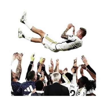 Imagem de Pôster De Retrato De Jogador De Futebol Moderno Impressão Em Tela Pint