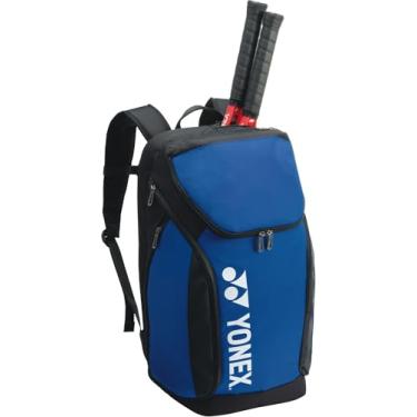 Imagem de YONEX Bolsa para raquete de badminton de tênis, mochila grande, comporta 2 raquetes, azul cobalto