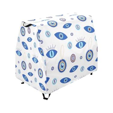 Imagem de Qilmy Evil Eyes Kids Water Table Cover, Duty Waterproof Patio Table Covers for Outdoor Toddler Splash Tables, UV Resistant & Dustproof Play Table Protector, Cover Only