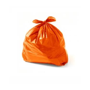 Imagem de Sacos de Lixo Colorido 100 Litros - 100 Unidades Versáteis para Separação de Resíduos Domésticos e Comerciais, Uso Prático (LARANJA)