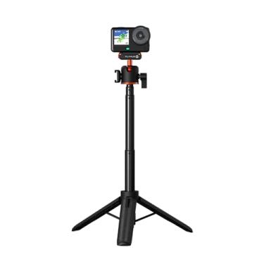 Imagem de Flymile Tripé de câmera Action 6 de 53 cm, adaptador magnético de liberação rápida, bastão de selfie, cabo estendido com cabeça esférica de 360° e suporte de sapata fria, mini tripé de mesa para