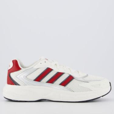 Imagem de Tênis Adidas Eclyptix 2000 Off White e Vermelho, 41