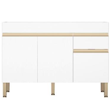 Imagem de Balcao Para Pia 3 Portas 1 Gaveta 120 Cm Line Ktp Supremo