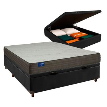 Imagem de Cama + Bau Blindado e Colchão D33 Casal - Orthotech Inducol