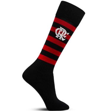 Imagem de Meião de Futebol Rikam Inf/Juv Flamengo - Preto/Vermelho-Unissex