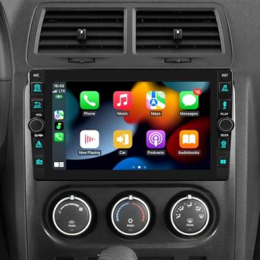 Imagem de Rádio estéreo de carro para Dodge Challenger e Dodge Avenger 2008-2014, tela sensível ao toque de 9 polegadas sem fio Carplay e Android Auto (2 + 64 G)