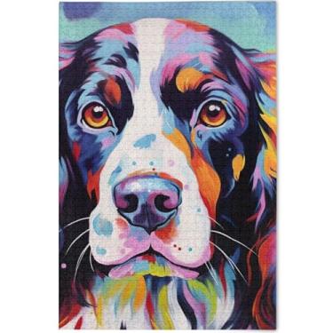 Imagem de Quebra-cabeça adulto Springer Spaniel com pintura de cachorro, 500 peças, brinquedo de arte, natureza, quebra-cabeças personalizados, jogos tecnológicos, presentes, 52 x 37,8 cm