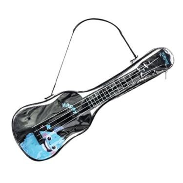 Imagem de KiBcsLic Ukulele infantil de 4 cordas (16,54") com afinador de guitarra, instrumento musical de brinquedo para aniversários de crianças em idade, Preto