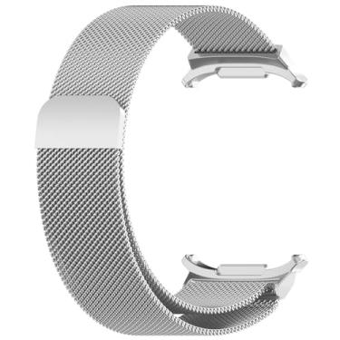 Imagem de MGTCAR Pulseira Milanesa para Galaxy Watch Ultra 47 mm Pulseira de Metal Pulseira de Aço Inoxidável, Watch7 ultra, Ágata