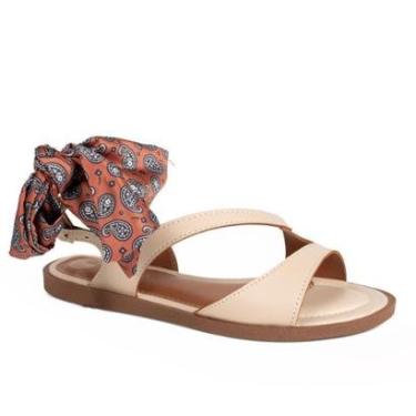 Imagem de Sandália Tanara Rasteira Feminina T9195-Feminino