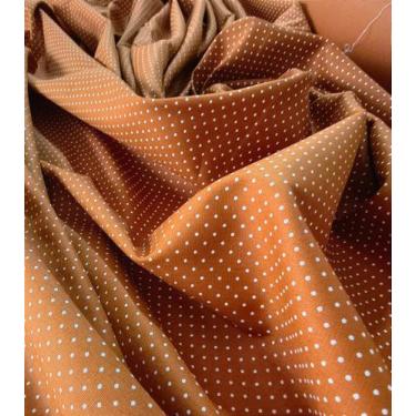 Imagem de Tecido Tricoline Mini Poá Terracota - 50 x 150 cm - Tecidos Caldeira