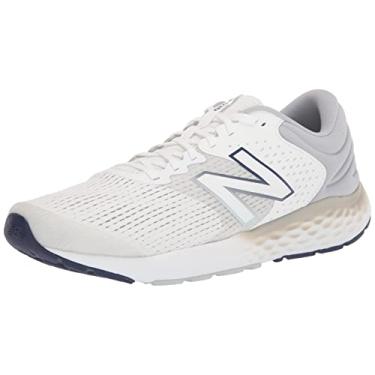 Imagem de New Balance Tênis de corrida masculino 520 V7, Branco/Cinza, 11.5 X-Wide