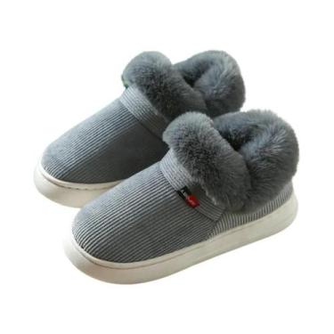 Imagem de Chinelos De Algodão Quentes Para O Inverno Femininos, Pantufas Casuais