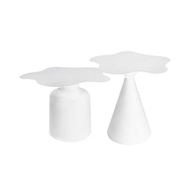 Imagem de Mesa de canto pequena mesa de centro criativa sala de estar sofá borda algumas nuvens estilo mesa de chá pequenas mesas mesa lateral (cor: preto grande) (combinação de branco)