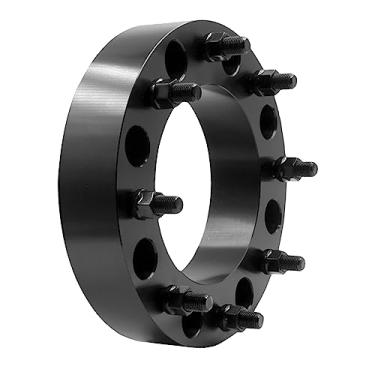 Imagem de Wheel Accessories Parts Adaptadores de espaçadores de roda de aço de 5 cm 8 em 210 mm 154 mm Hub Centric 14 mm 1,50 porcas 8 x 210 mm 154 mm M14 x 1,5 pinos para Chevrolet Silverado GMC Sierra 3500 HD 2014