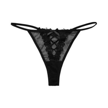 Imagem de Calcinhas G String De Renda Com Cintura Baixa Para Mulheres, Sexy, Tra