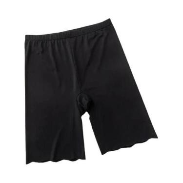 Imagem de Shorts De Segurança Femininos plus Size De Cintura Alta Sem Costura Em