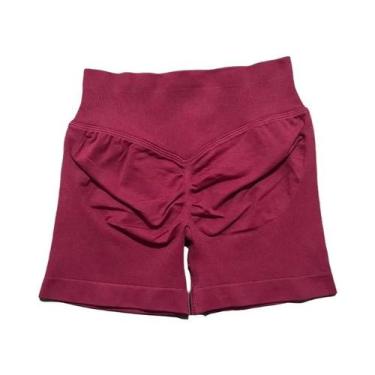 Imagem de Shorts De Yoga Femininos De Cintura Alta Para Fitness E Treino, Com Ef
