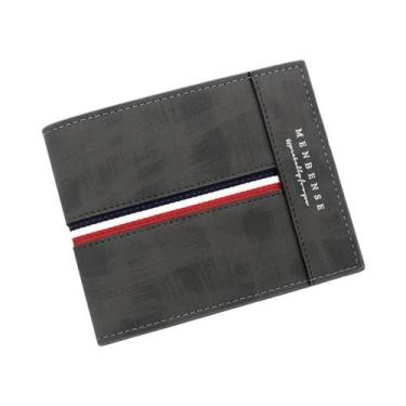 Imagem de Carteira Masculina Fina De Couro Pu, 2023, Porta-cartões Curto, Bolsa 