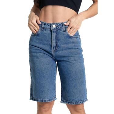 Imagem de Bermuda Jeans Sawary - 282198 - Azul médio 40-Feminino
