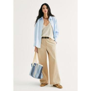 Imagem de Calça Feminina Reta Empapelada-Feminino