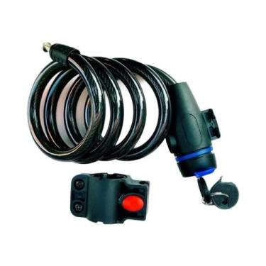 Imagem de Cadeado De Aço Antifurto Reforçado De 8mm Com 2 Chaves Para Segurança 