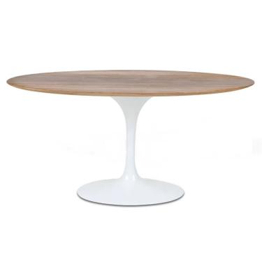 Imagem de Mesa De Jantar Tulipa Saarinen Oval 235x122 Cm Branco