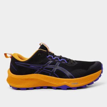 Imagem de Tênis Asics Trabuco Terra 3 Masculino, Preto, Azul, 41