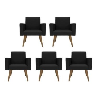 Imagem de Kit 5 Poltronas: Elegância E Glamur Absolutos No Salão - Móveis Mafer,