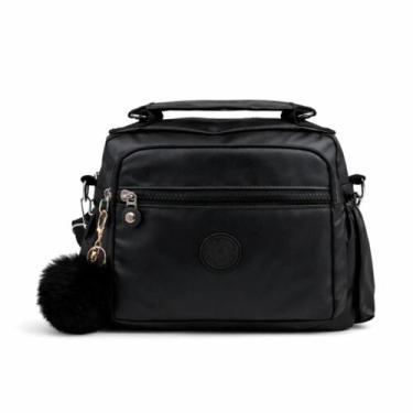 Imagem de Bolsa Feminina Transversal Pequena Nylon Impermeável Casua Multi Compa