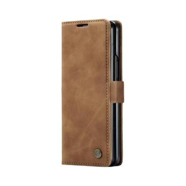 Imagem de Capa Carteira De Couro Com Suporte Para Cartões E Livro Para Samsung G