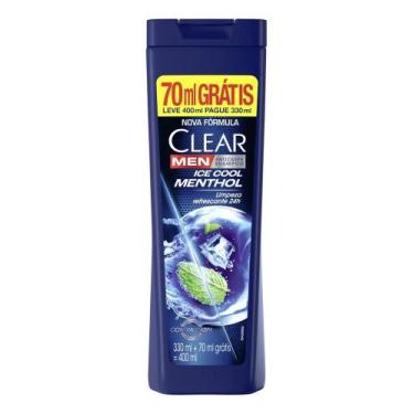 Imagem de Clear Men Shampoo Anticaspa Ice Cool Menthol 400 ml