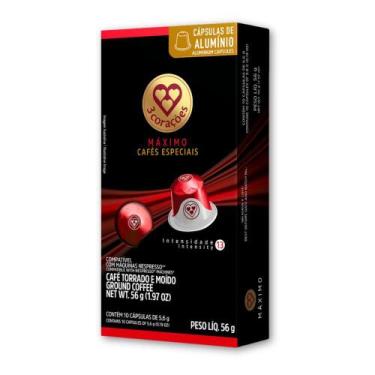 Imagem de 10 Cápsulas Café Nespresso Máxima 3 Corações - 2136