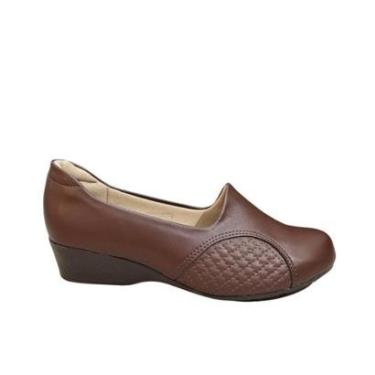 Imagem de Sapato Modare 7014.229 Feminino Anabela Conforto Cafe-Feminino