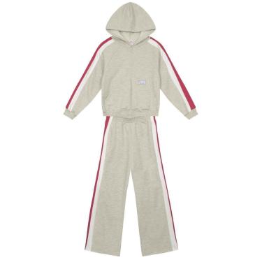 Imagem de Conjunto infantil menina em moletom Brandili-Feminino