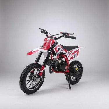 Imagem de Mini Moto Cross Infantil 49cc 2 Tempos Gasolina Freio Disco - Mototec,