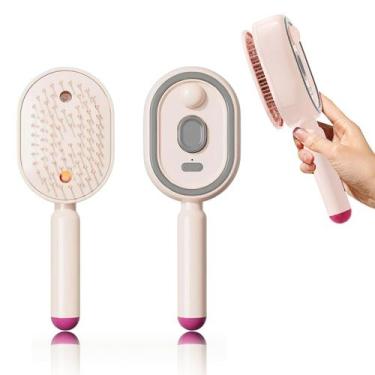 Imagem de Escova De Cabelo Massageadora Eletrica Com Spray Vapor Aroma Terapia P