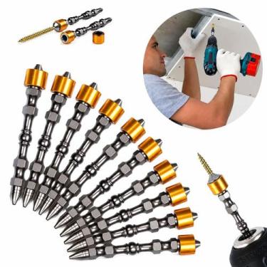 Imagem de Kit C/ 10 Bits Magnético Ponteira Philips Parafusadeira Ph2 - Luatek