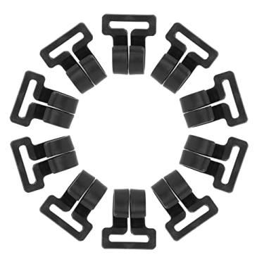 Imagem de Tenda de acampamento com 10 peças Ganchos de toldo com de náilon à vento para de