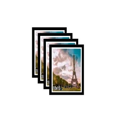 Imagem de KIT 4 Porta Retrato 10x15 Moldura Preta