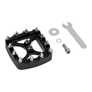 Imagem de HDBUBALUS Offroad Mini capa para pedal de freio de alumínio adequada para Harley Sportster Softail Dyna XG preta