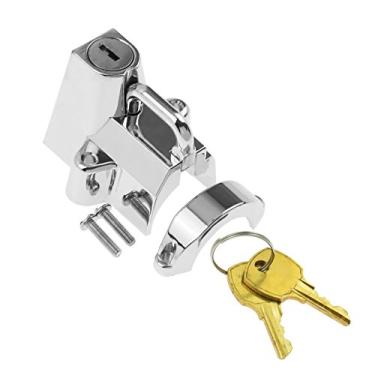Imagem de HDBUBALUS Kit de trava de segurança para capacete de motocicleta para tubos de 2,9 cm a 3,5 cm de diâmetro para Harley Chrome